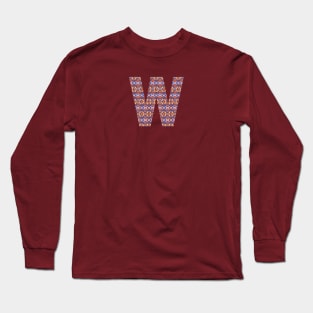 Monogram Letter W- geometric pattern Long Sleeve T-Shirt